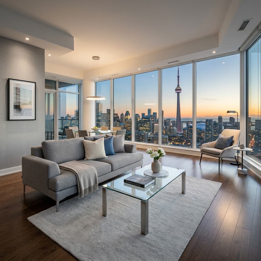 Living room after cleaning